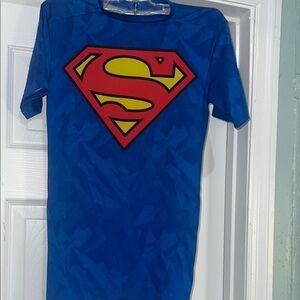 Blue Superman Logo Men's Shirt